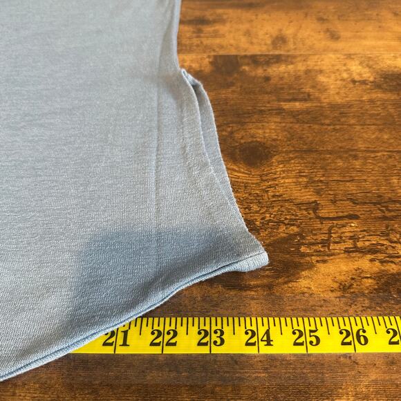 Orvis Classic Collection Top Small Oversized Light Blue Short Sleeve Stretchy - Picture 9 of 12